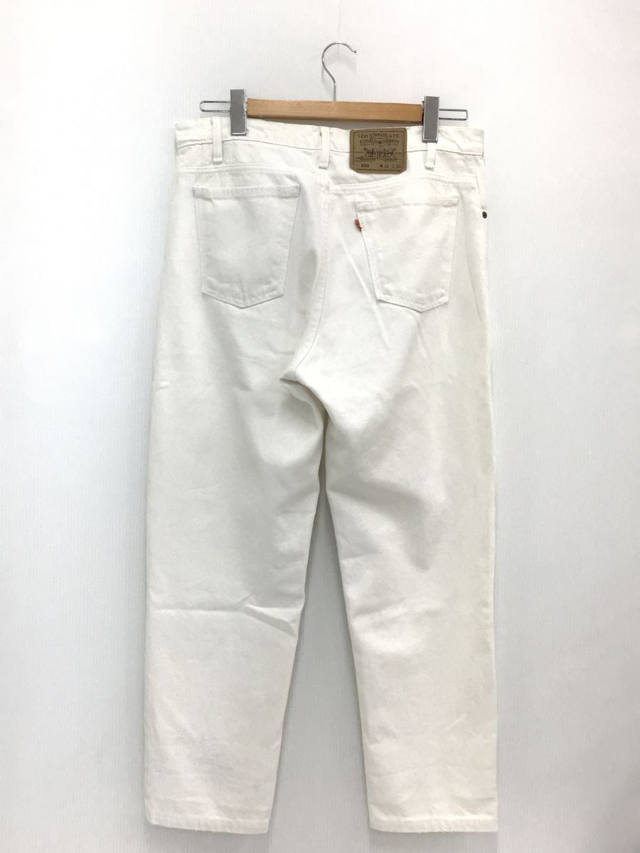 Levi's◇90s/550/MADE IN USA/ホワイトデニムパンツ/34/コットン/WHT