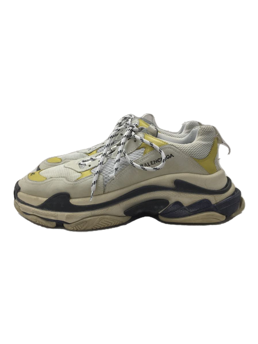 BALENCIAGA◆バレンシアガ/TRIPLE S/17AW/ローカットスニーカー/45/イエロー/黄/中古_画像1