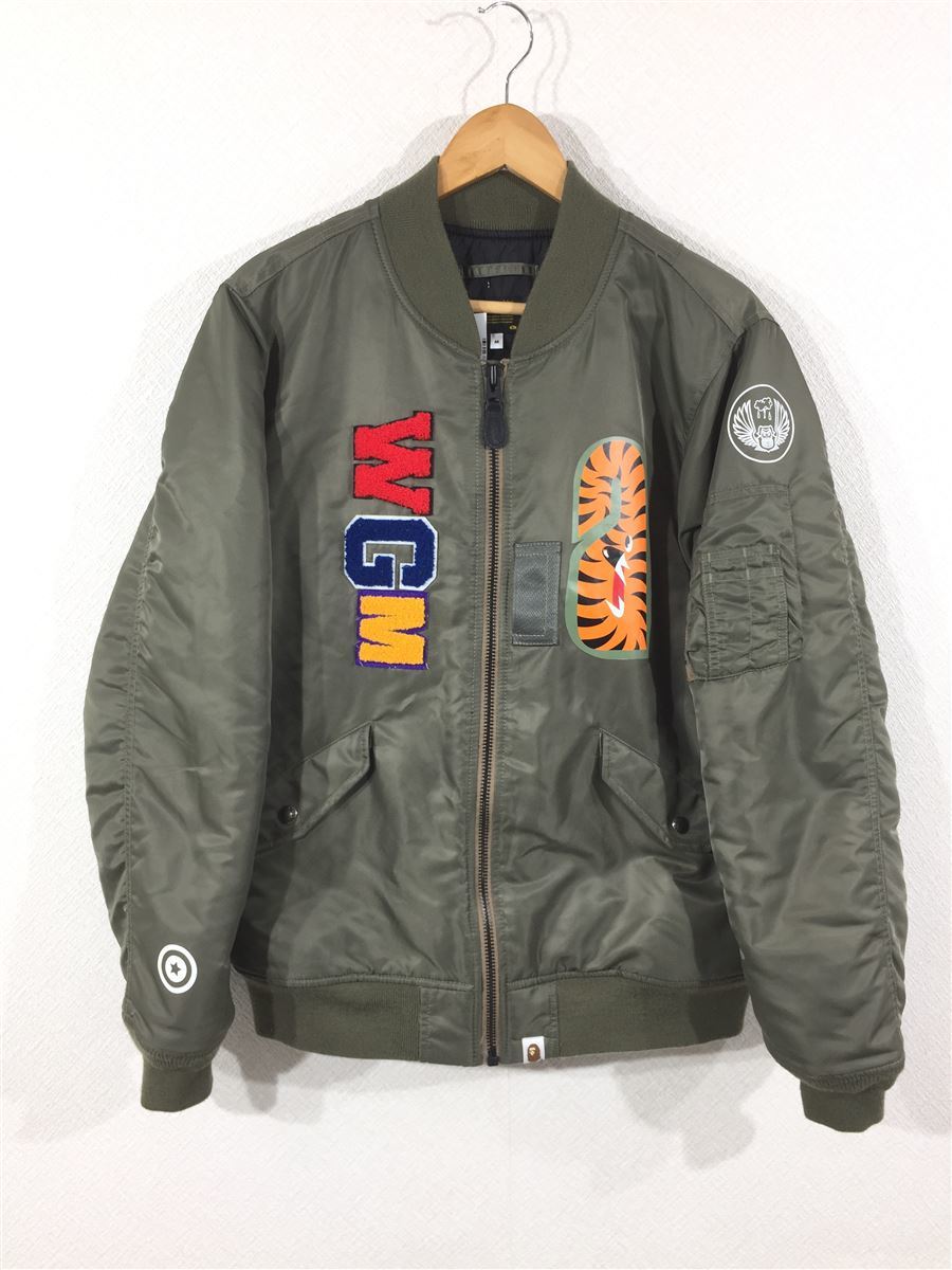 A BATHING APE◇ジャケット/M/ナイロン/KHK holdmeback.com