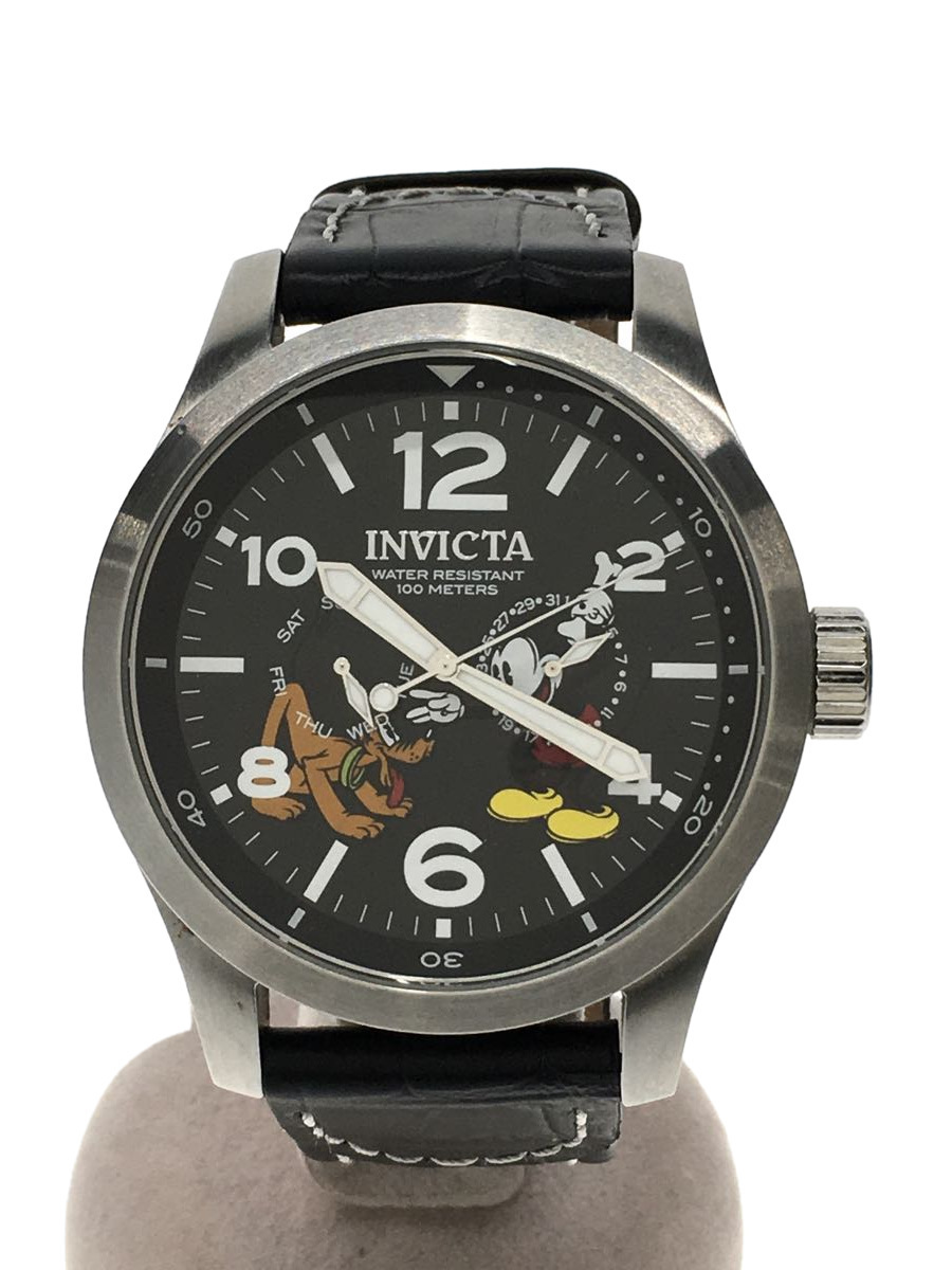 invicta◇クォーツ腕時計/アナログ/-/BLK/BLK/22873/ディズニー