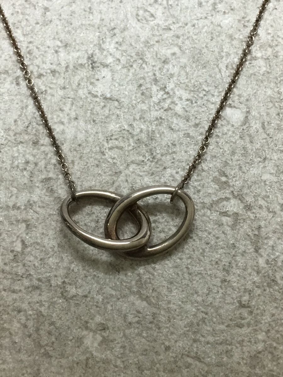 TIFFANY&Co.◇インターロッキング/ダブルリング/ネックレス/SV925