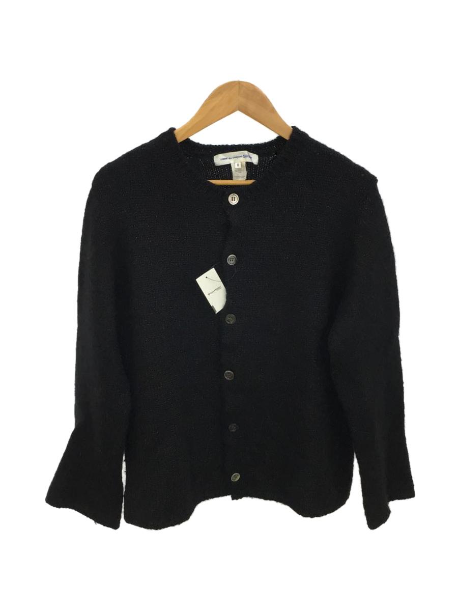 COMME des GARCONS SHIRT◇カーディガン(厚手)/M/ウール/BLK/W22508