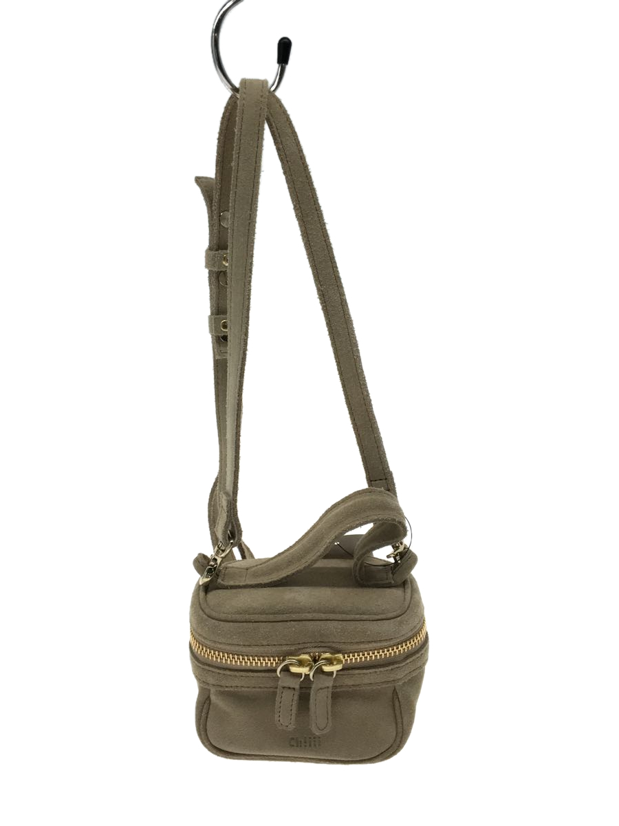 Chiiiibag/ショルダーバッグ/スウェード/BEG/無地 ccorca.org