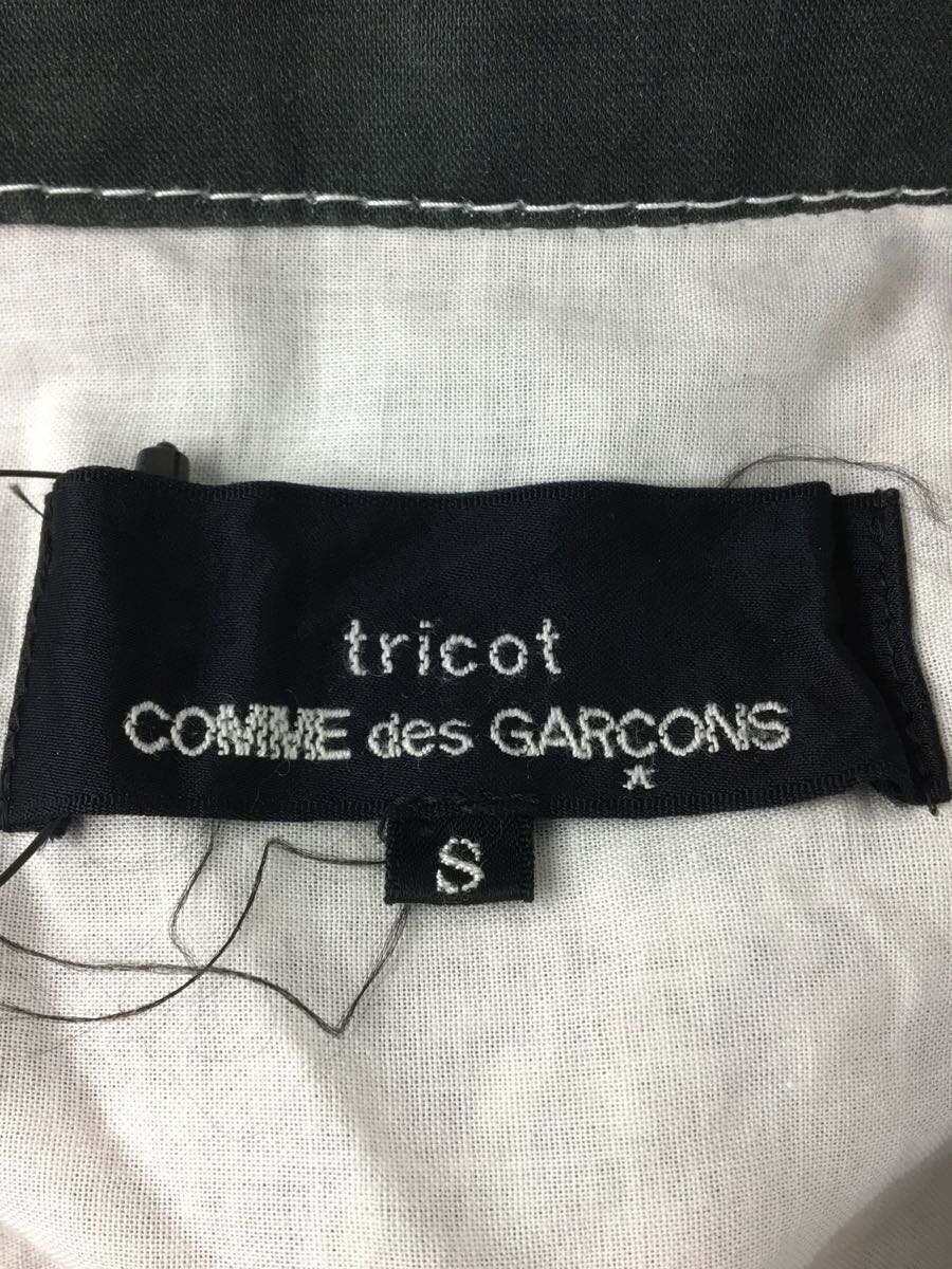 tricot COMME des GARCONS◇袖口無しシャツ/羽織/S/リネン/ブラック/総 ...