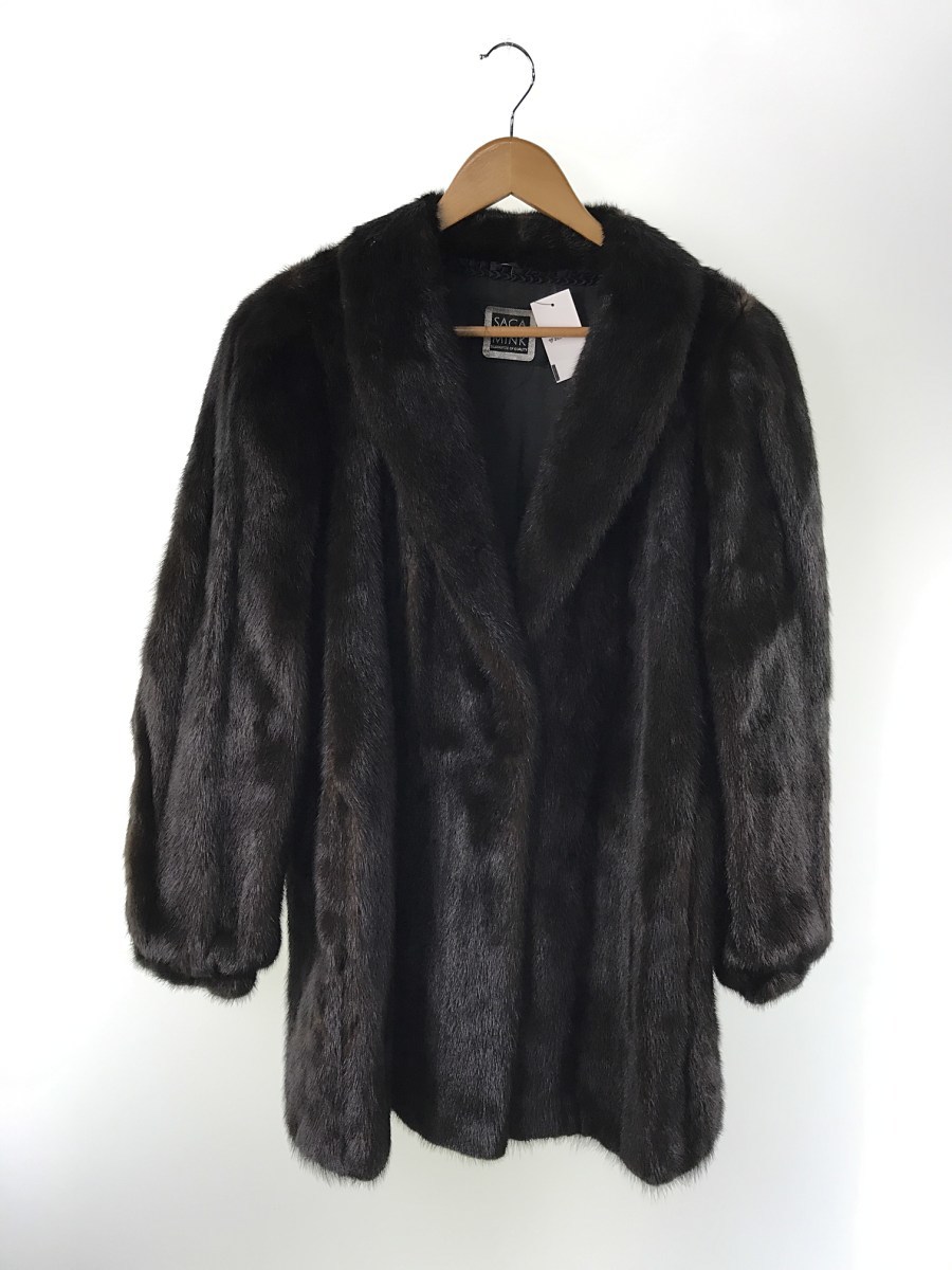 SAGA MINK◇サガミンク/コート/13/ファー/BRW ccorca.org