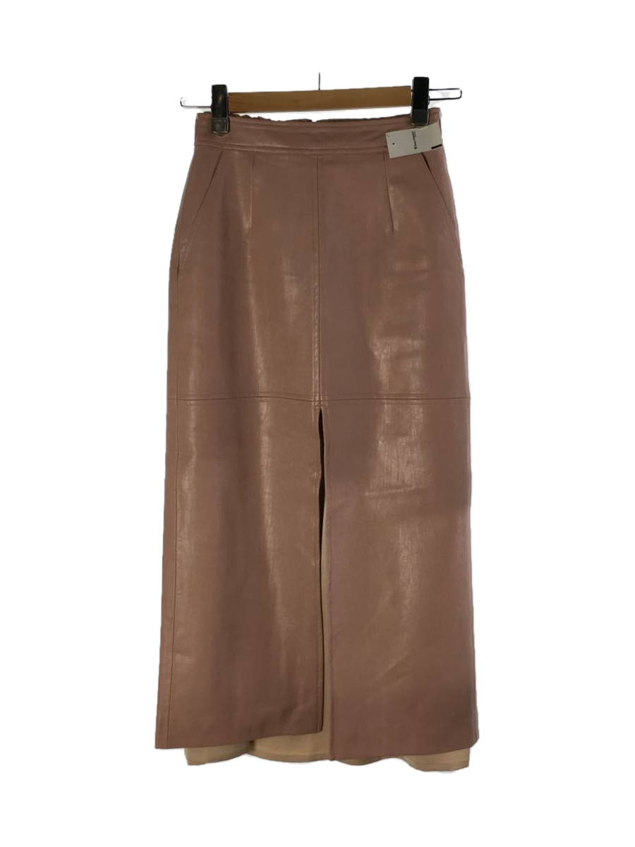 AMERI◇21AW/DEEP SLIT FAKE LEATHER SKIRT/01120951121/スカート/S