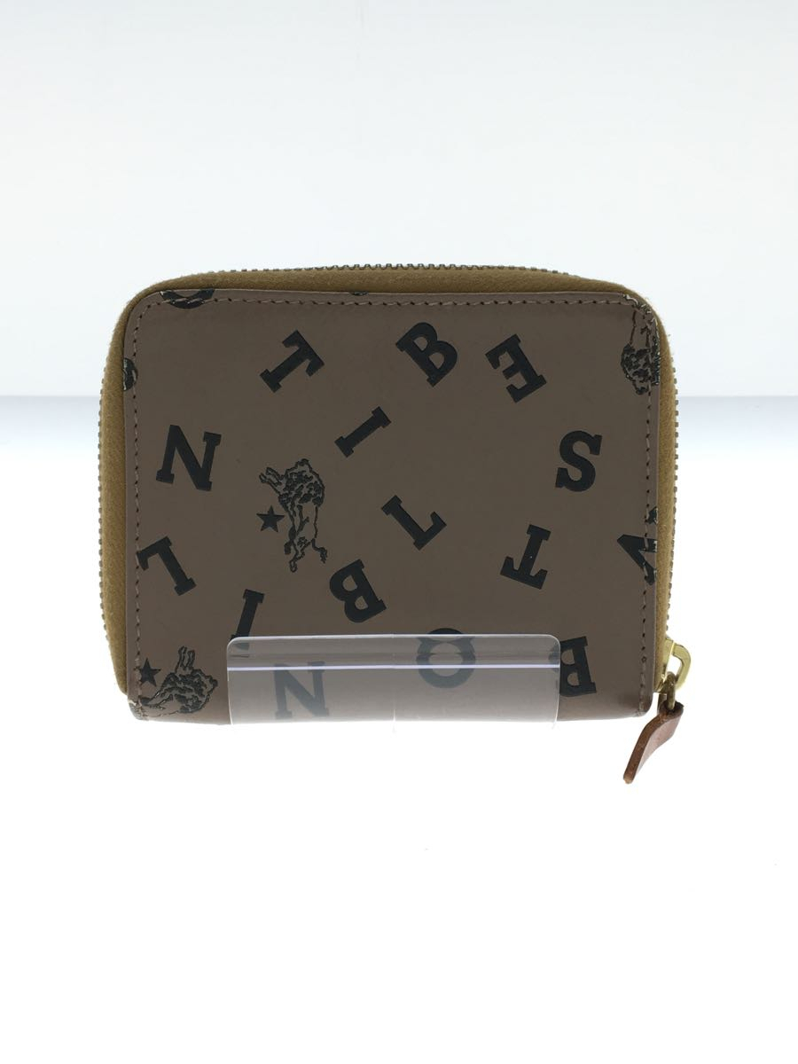 IL BISONTE◇イルビゾンテ/2つ折り財布/レザー/BEG/モノグラム/ロゴ