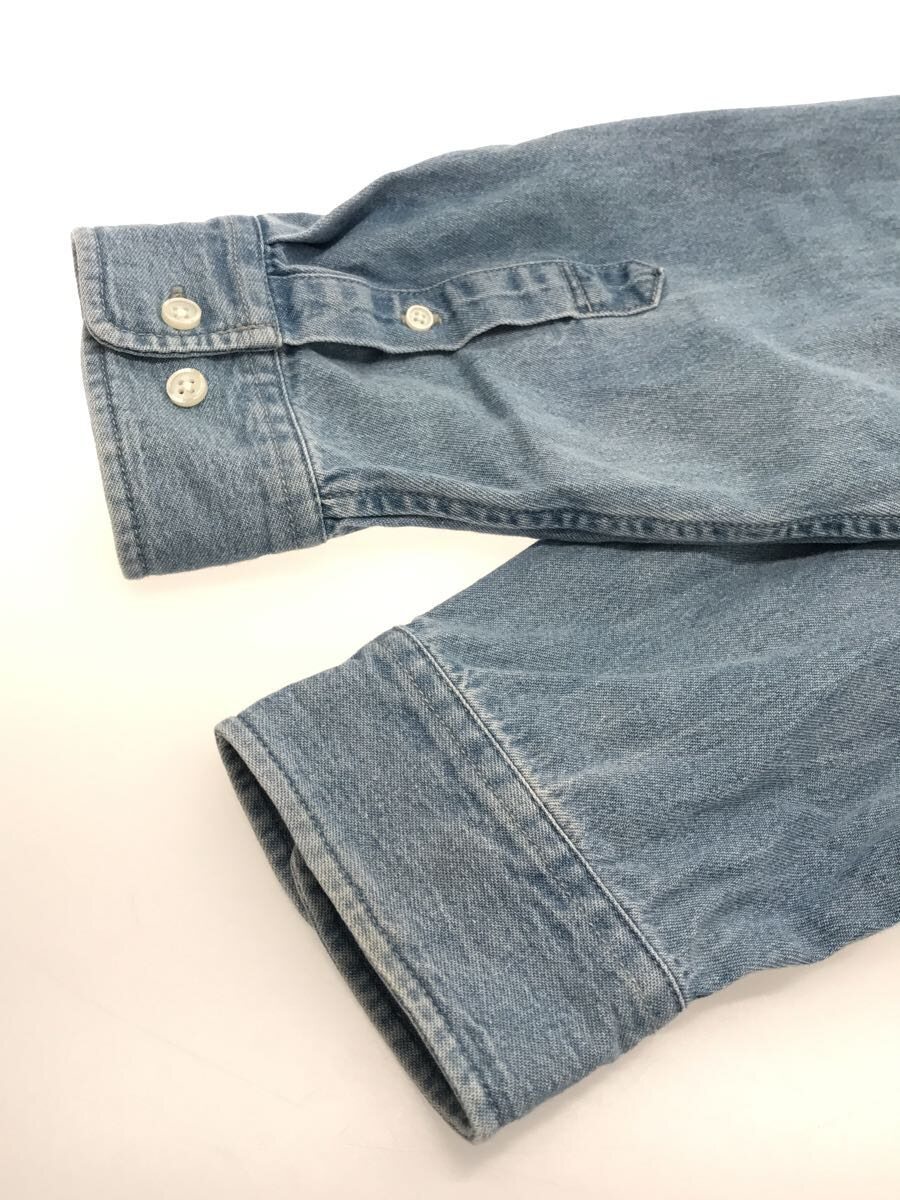Supreme◇長袖シャツ/XL/コットン/ブルー/21AW/APPLIQUE DENIM SHIRT