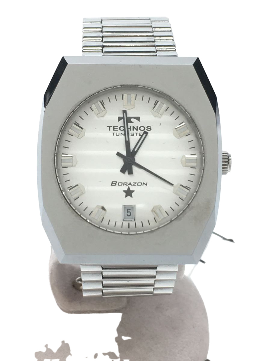 TECHNOS◇T9558/TUNGSTEN/BORAZON/クォーツ腕時計/アナログ/シルバー