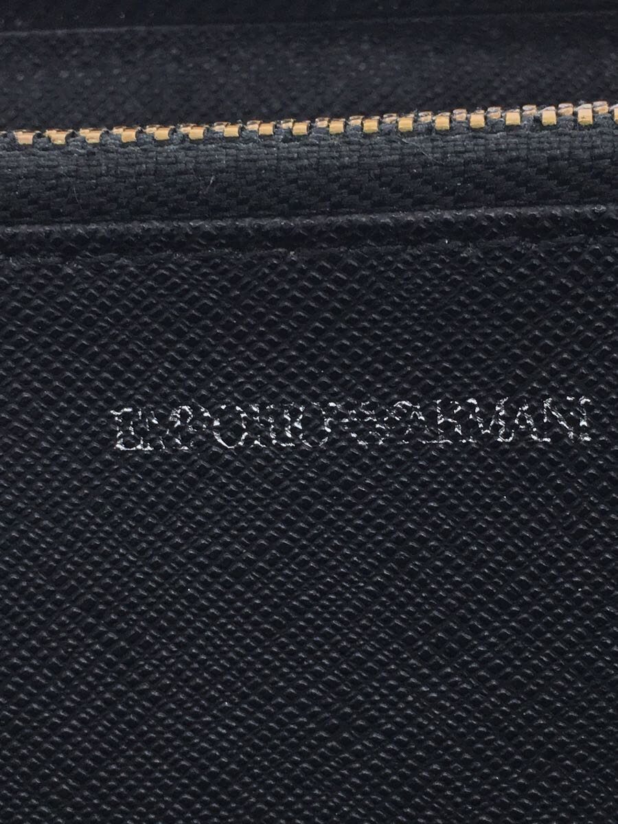 EMPORIO ARMANI◇長財布/-/BLK/総柄/エンポリオアルマーニ