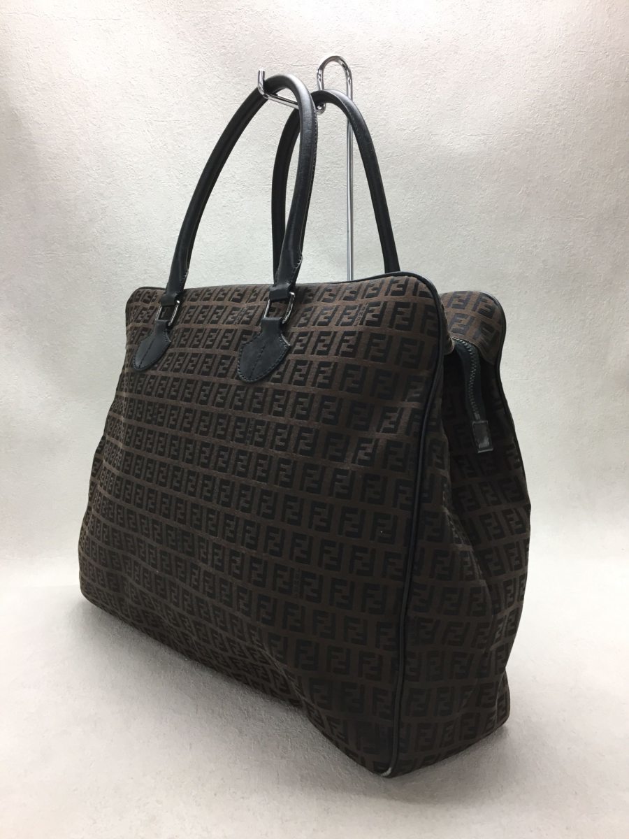 FENDI◇FENDI フェンディ/トートバッグ/キャンバス/BRW/総柄