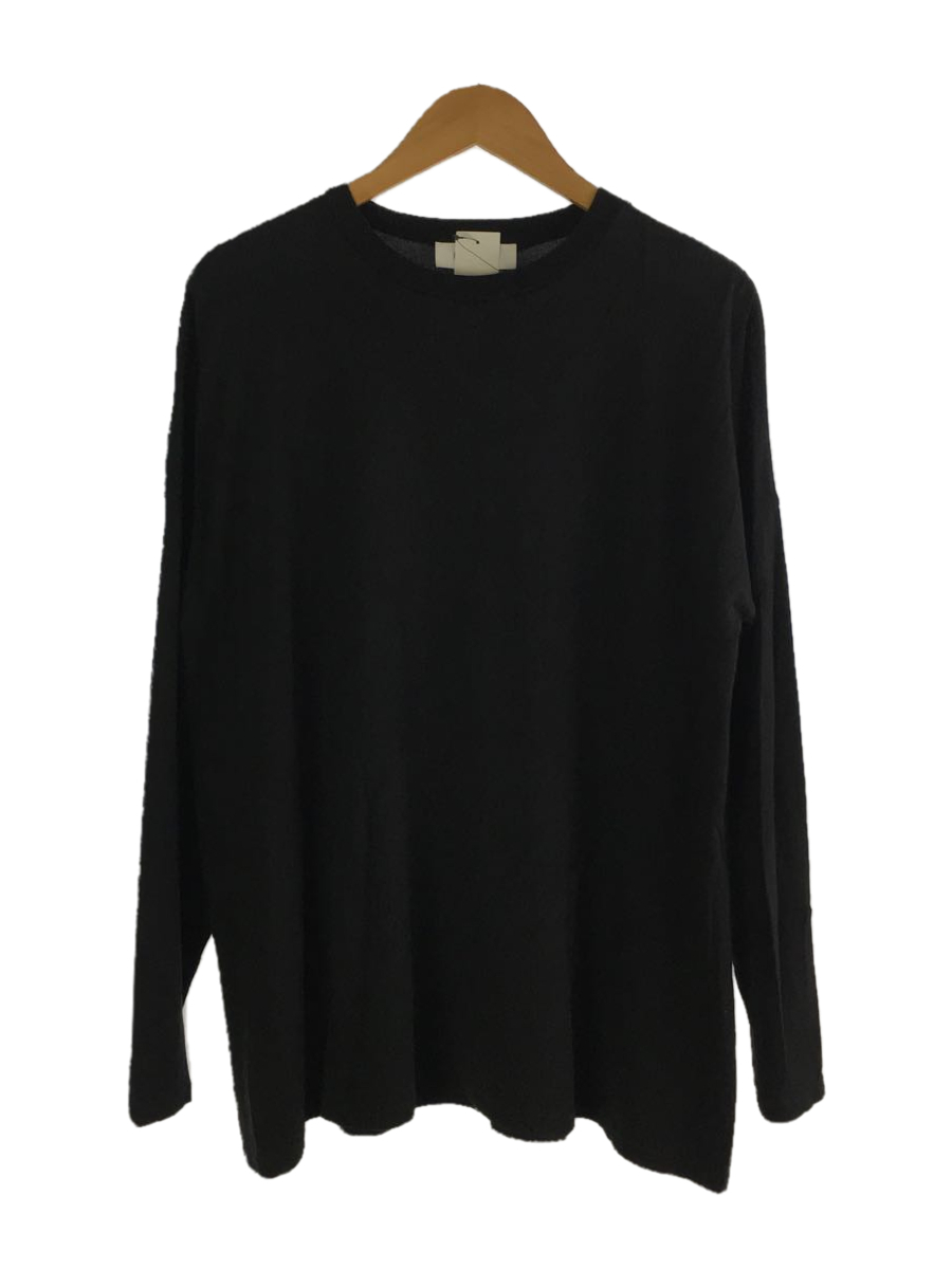 買い販促品 ENFOLD　変形　Tシャツ　38　ブラック　コットン　上品　高級 Tシャツ/カットソー(七分/長袖)