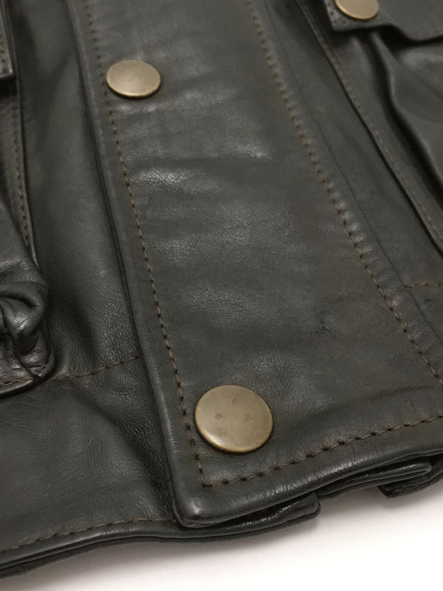 Belstaff◇レザージャケット・ブルゾン/M/牛革/BLK/BRAD JKT/GOLD