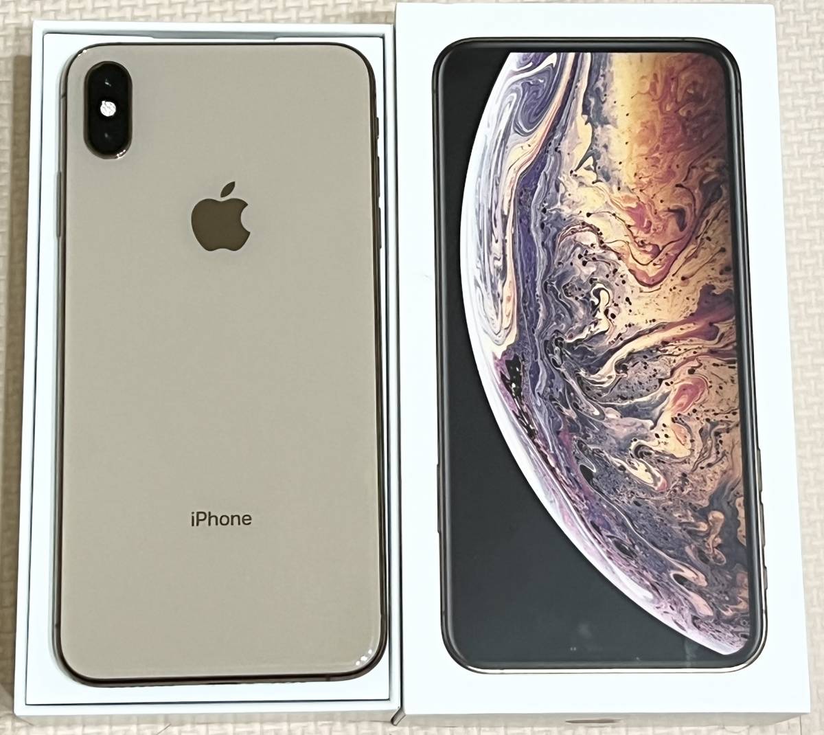付属品完備!iPhone Xs Max Gold 512GB SIMフリー ゴールド