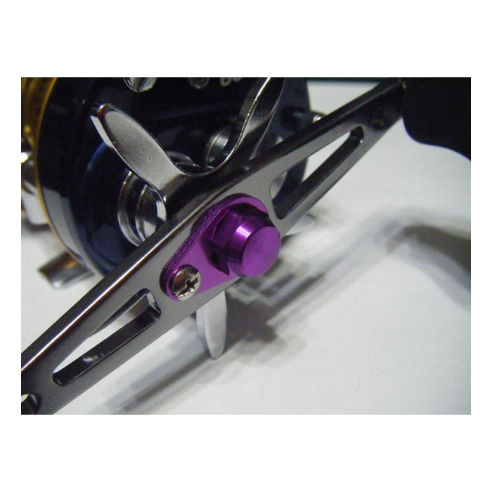 ナット M8 紫パープル 右 10mm頭0.75P アルミ・アルマイト ダイワ・アブ・シマノ M8に限る 向け_画像3
