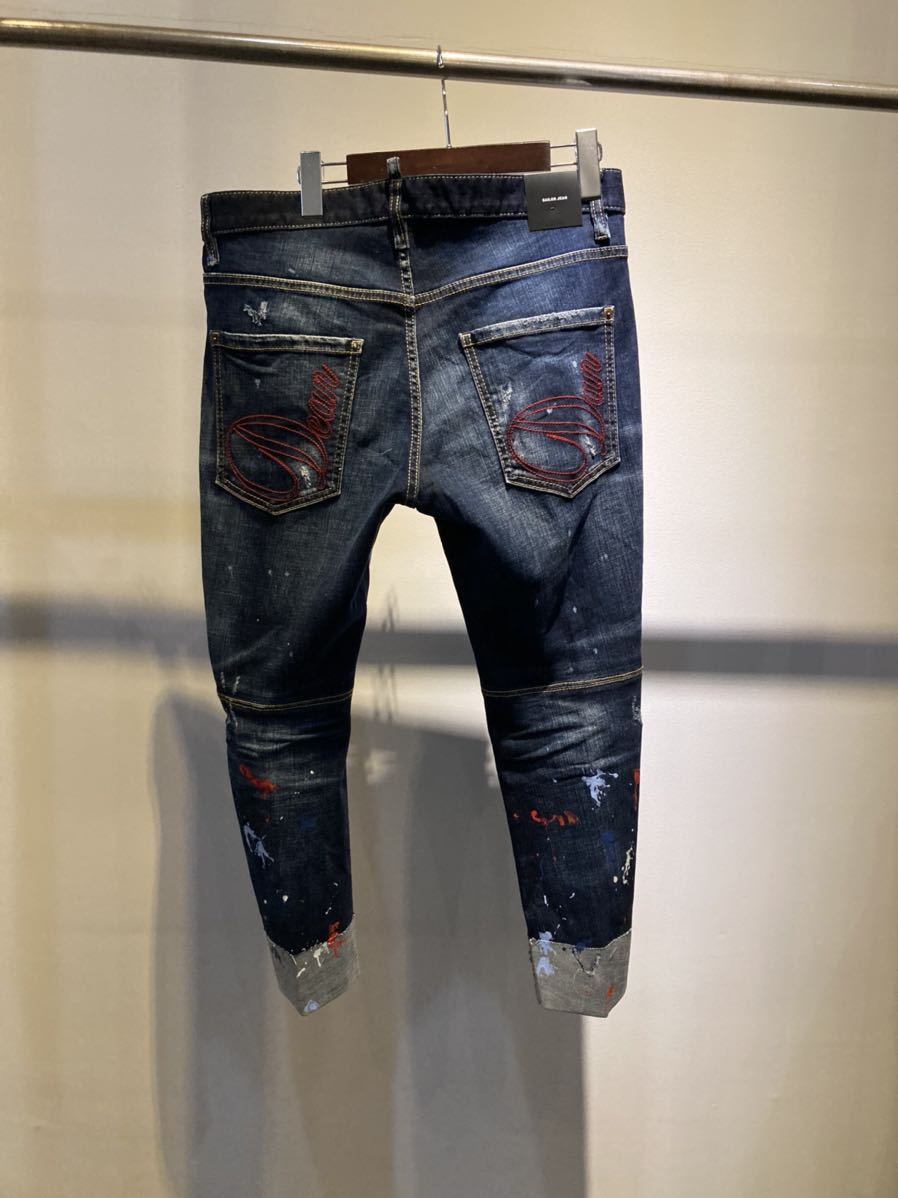 DSQUARED2 ディースクエアード 新品 JEAN SALOR 44サイズ クロップド