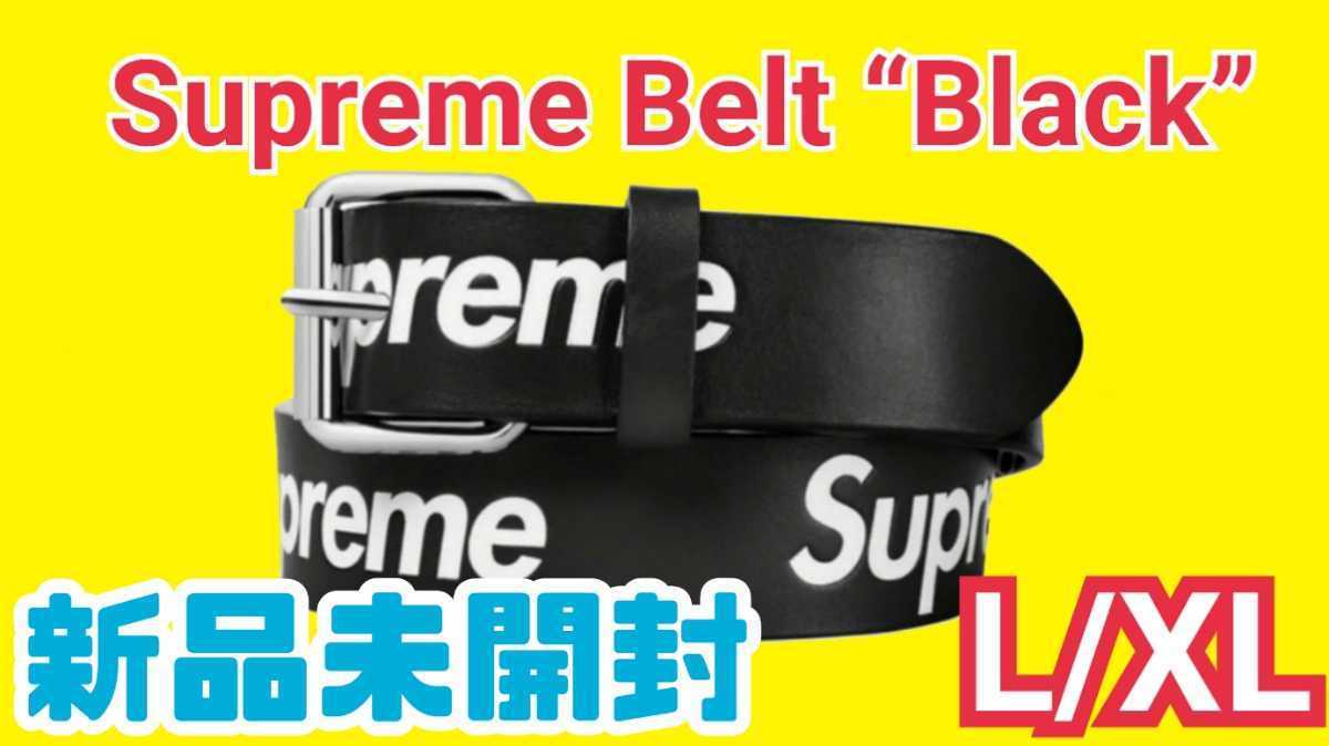 Supreme Repeat Leather Belt “Black” Size L/XL 新品未開封