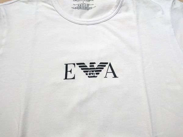 【美品】エンポリオアルマーニ ARMANI 胸ロゴ「EA」 Tシャツ① SIZE:S (S～M程度)_画像3