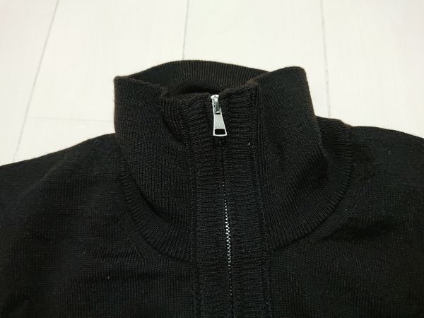 [ super-beauty goods ] Dolce & Gabbana DOLCE & GABBANA rib knitted Zip up sweater SIZE:48 (M~L degree )