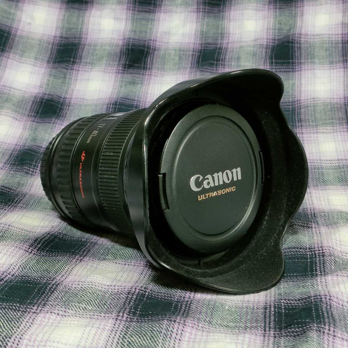 キヤノン EFレンズ EF17-40mm F4L USM 超広角ズーム Canon レンズ 美品