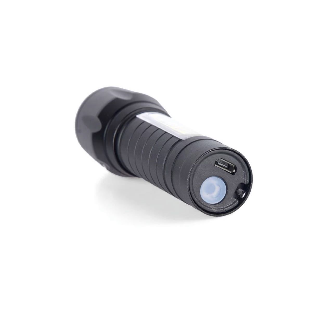LED ライト ペンライト 懐中電灯 小型 強力 USB 充電式 停電 防災 COB