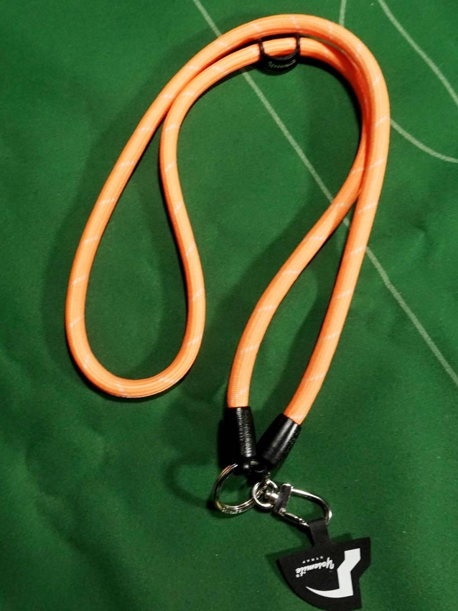 ^YOSEMITEyo semi te climbing rope material neck strap mobile strap tropical orange almost unused!!!^