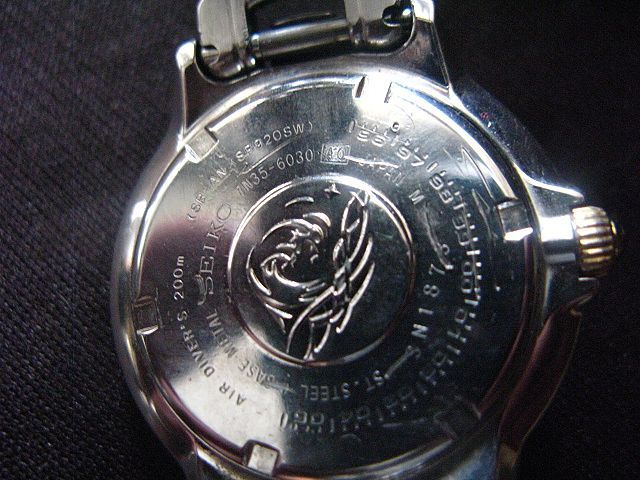 SEIKO SCUBA/セイコー スキューバ(200M 7N35-6030/ブルーシェル文字盤)2個セット☆ダイバー/クォーツ/デイト/メンズ腕時計_画像7