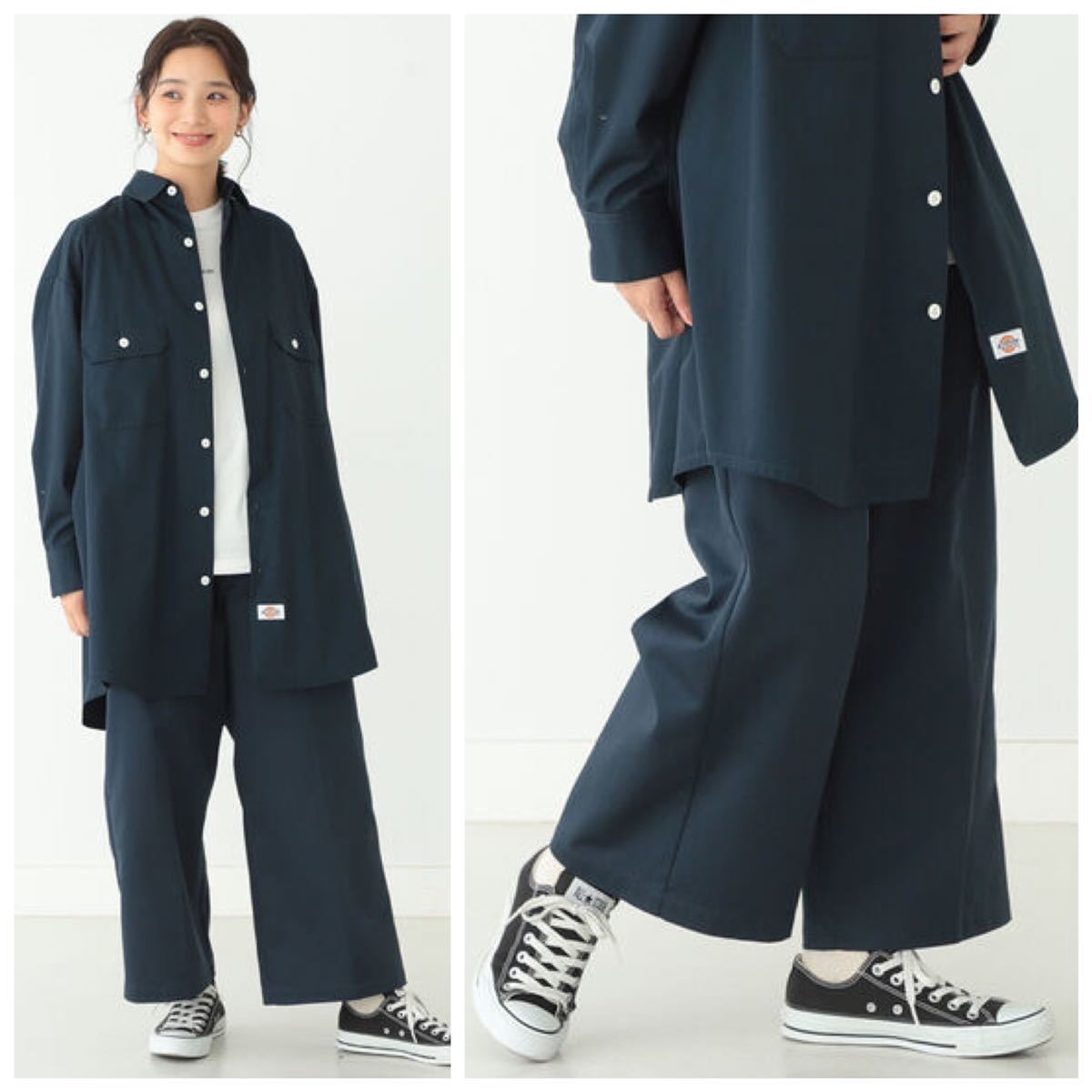 美品 未使用 BEAMS BOY × dickies 別注 ワイドシルエット ワークパンツ 定価12760円 28(S)_画像1