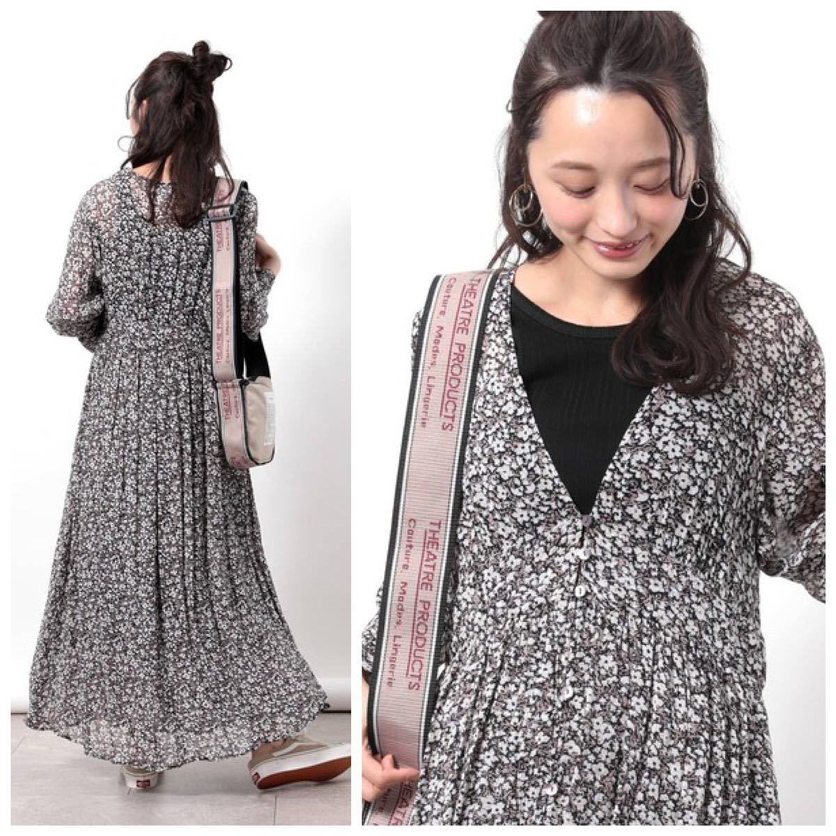 美品 フリークスストア Made in India ジョーゼット 花柄 シアー 美品 フリークスストア Made in India ジョーゼット 花柄 シアー