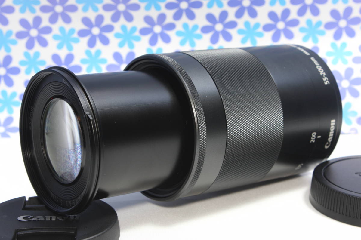 極上美品☆Canon キャノン EF-M 55-200mm IS STM☆人気望遠レンズ