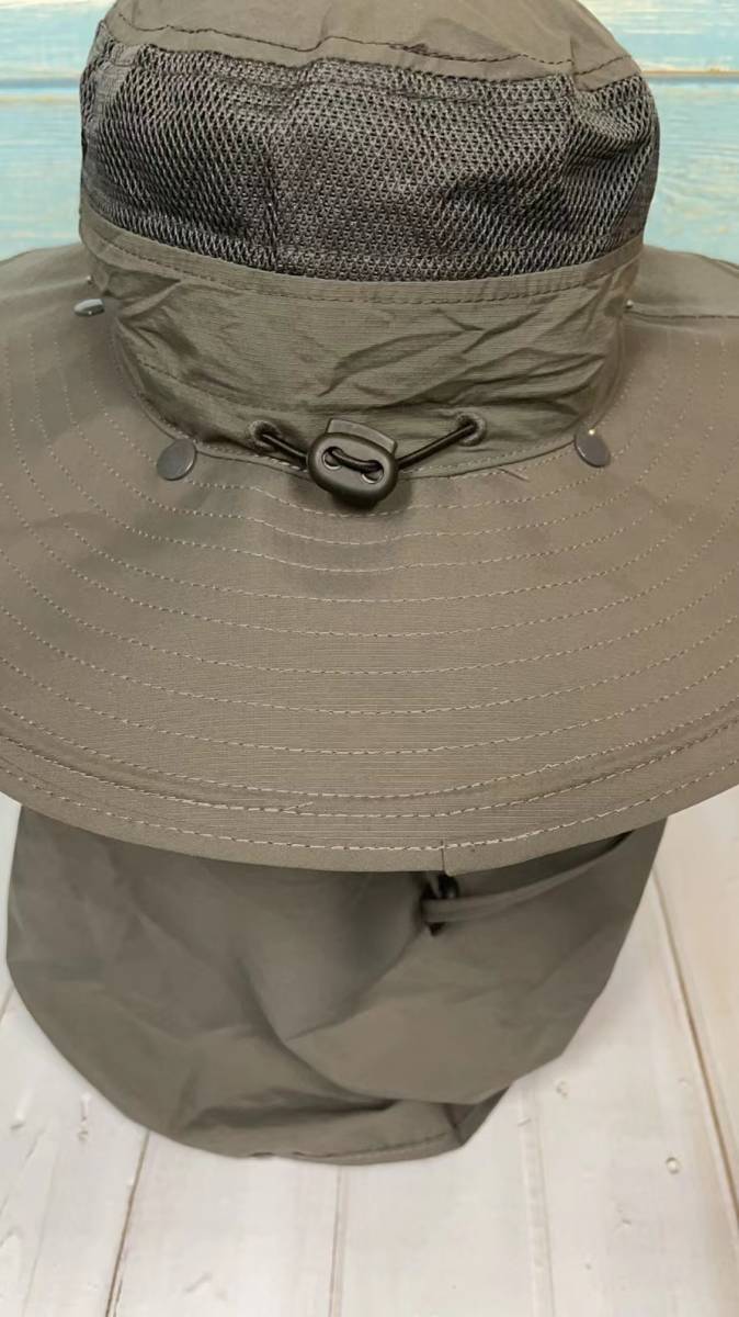  зеленый серый UV cut широкополая шляпа шляпа козырек колпак 