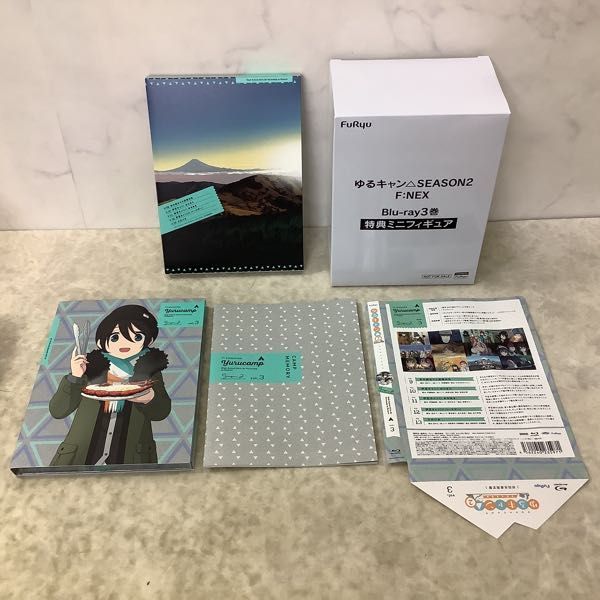1円~ Blu-ray ゆるキャン△ SEASON2 全3巻 特典ミニフィギュア付