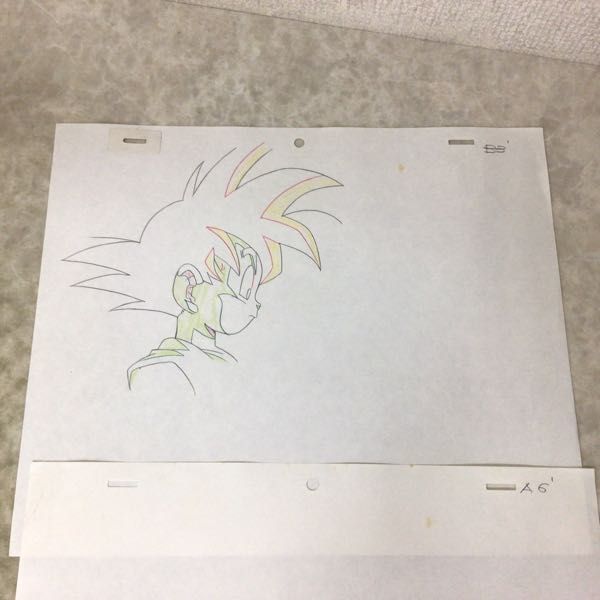 1円~ セル画 線画 ドラゴンボールZ 悟天&ビーデル 背景付 の 1円~ セル画 線画 ドラゴンボールZ 悟天&ビーデル 背景付 の