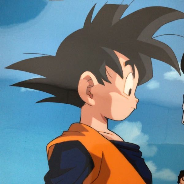 1円~ セル画 線画 ドラゴンボールZ 悟天&ビーデル 背景付 の 1円~ セル画 線画 ドラゴンボールZ 悟天&ビーデル 背景付 の