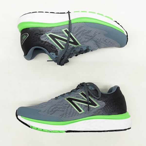 価格は安く靴491040 【25.5cm】ほぼ未使用 New Balance FRESH FORM M 680 CG7 2E メッシュ ランニング シューズ US7.5 グレー ニューバランス