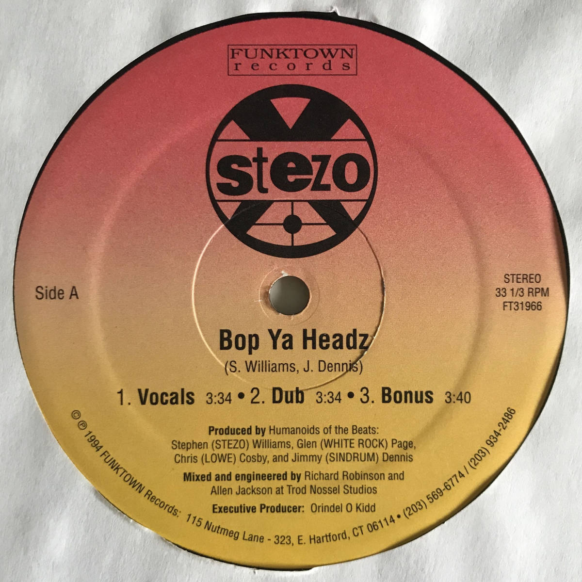 Stezo - Bop Ya Headz / Shining Star-