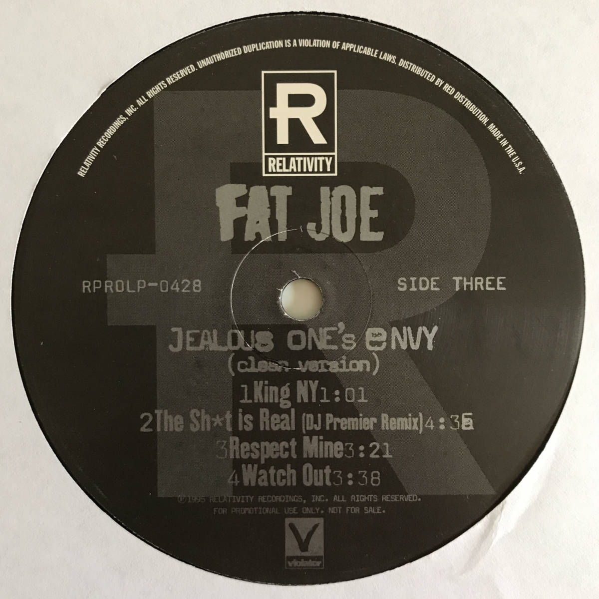Fat Joe - Jealous One's Envy (Promo 2LP) 激レア2枚組み_画像3