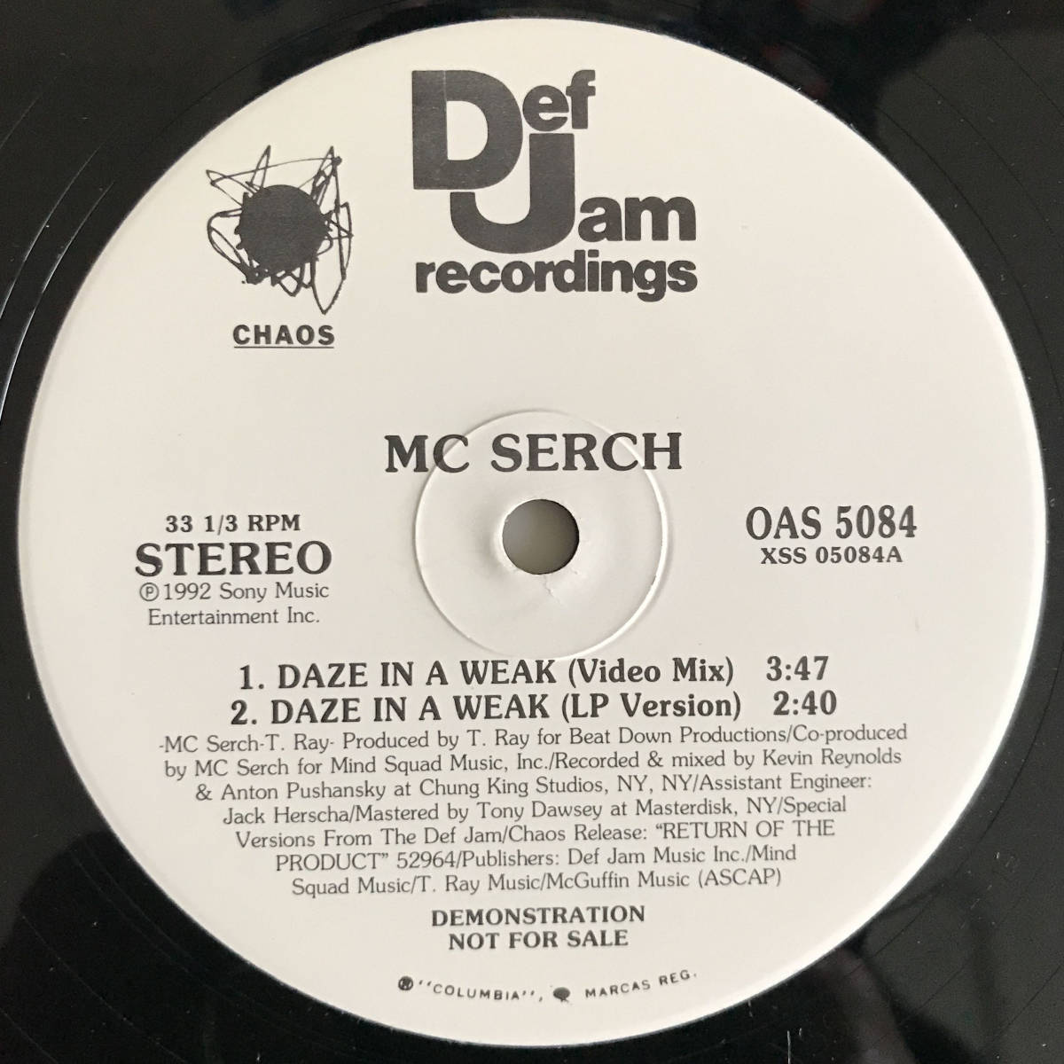 MC Serch - Daze In A Weak_画像1