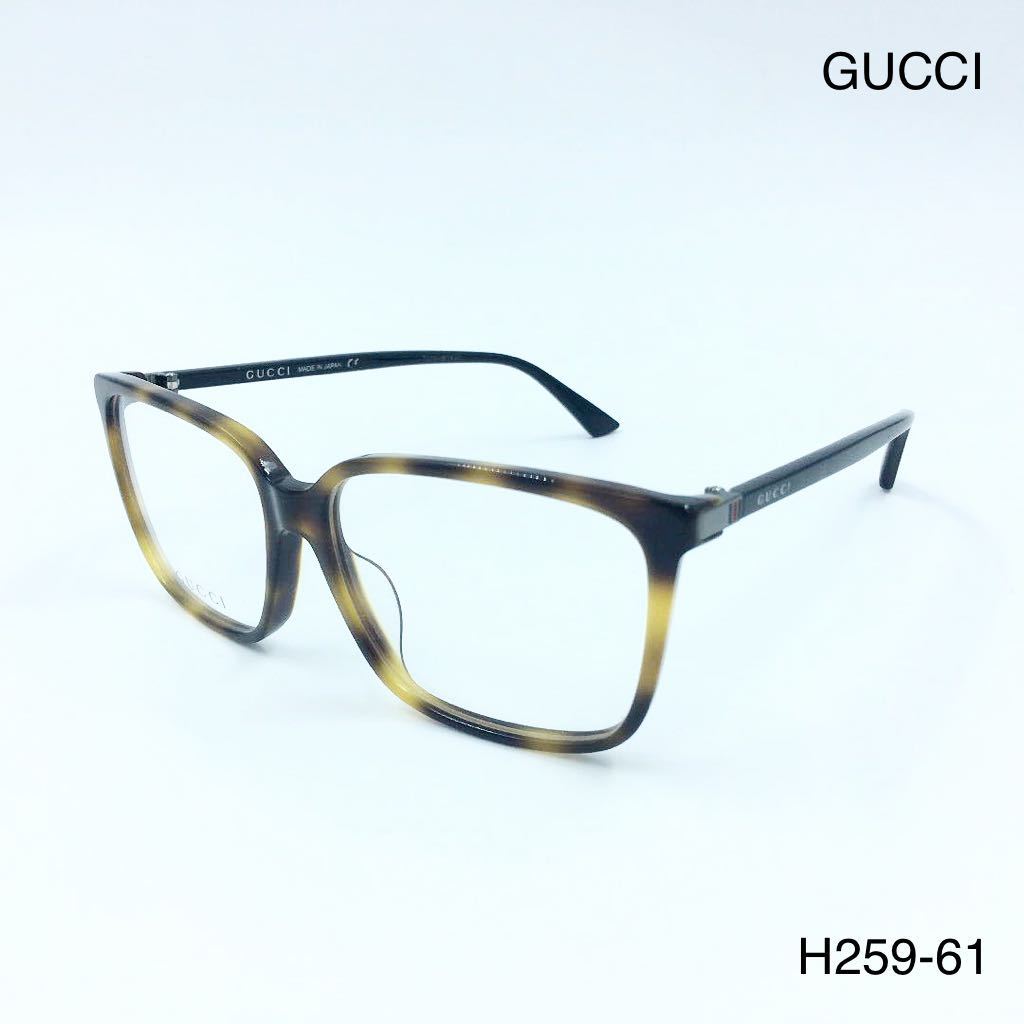 GUCCI グッチ GG0019OA 004 メガネフレーム ハバナ-