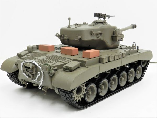 【塗装済み完成品 赤外線バトルシステム付 対戦可能】HengLong Ver.7.0 2.4GHz 1/16 戦車ラジコン M26 パーシング ☆3838-1_画像6