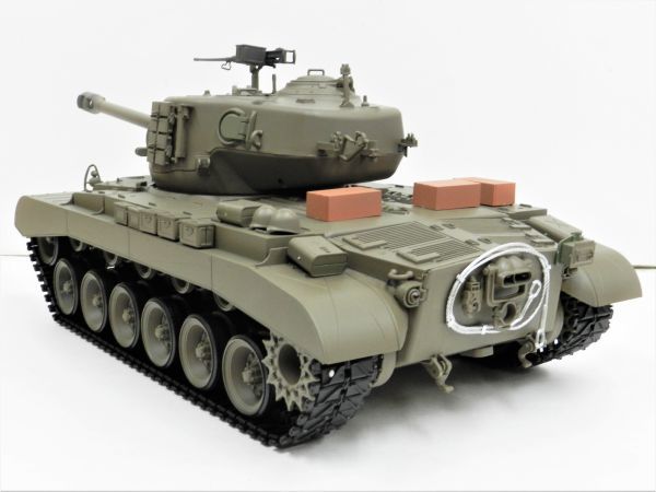 【塗装済み完成品 赤外線バトルシステム付 対戦可能】HengLong Ver.7.0 2.4GHz 1/16 戦車ラジコン M26 パーシング ☆3838-1_画像4