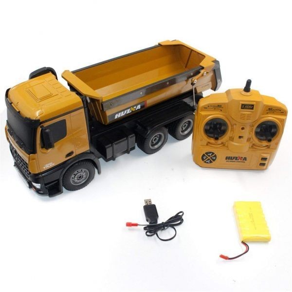 1/14 aluminium alloy use 2.4GHz 10Ch dump car radio-controller * truck radio-controller construction heavy equipment radio-controller [ maximum loading capacity 10kg unloading ability 5kg]