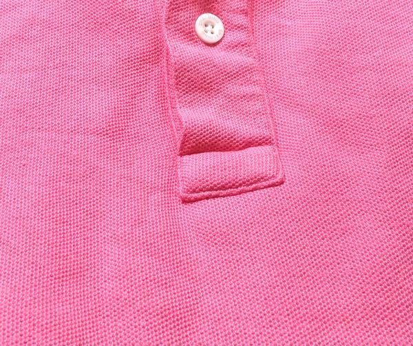 SPALDING 半袖ポロシャツ Ｌサイズ 濃ピンク色系 トップス メンズ シャツ スポルディング ピンク used_画像10