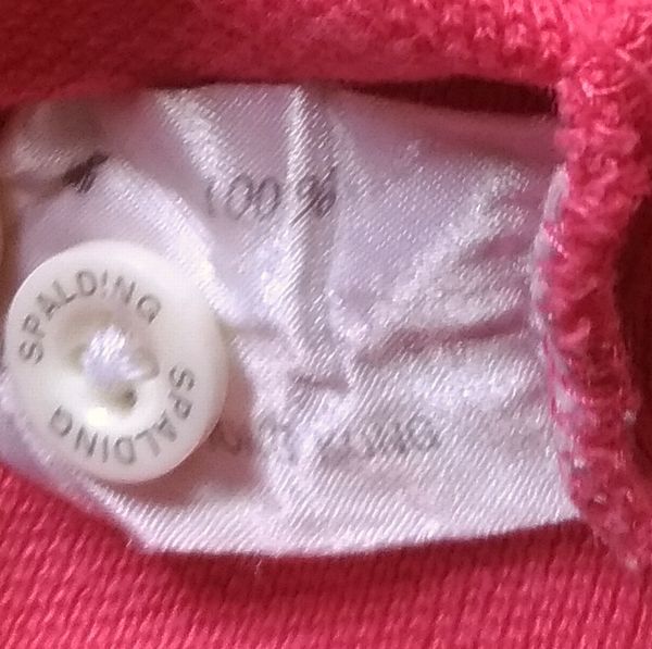 SPALDING 半袖ポロシャツ Ｌサイズ 濃ピンク色系 トップス メンズ シャツ スポルディング ピンク used_画像9