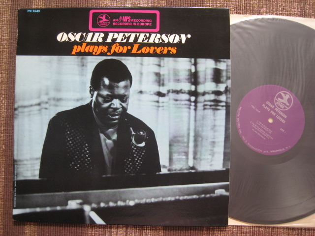 ☆OSCAR PETERSON♪PLAYS FOR LOVERS (GIRL TALK)☆Prestige MPS PRST 7649☆US orig盤LP☆_画像1