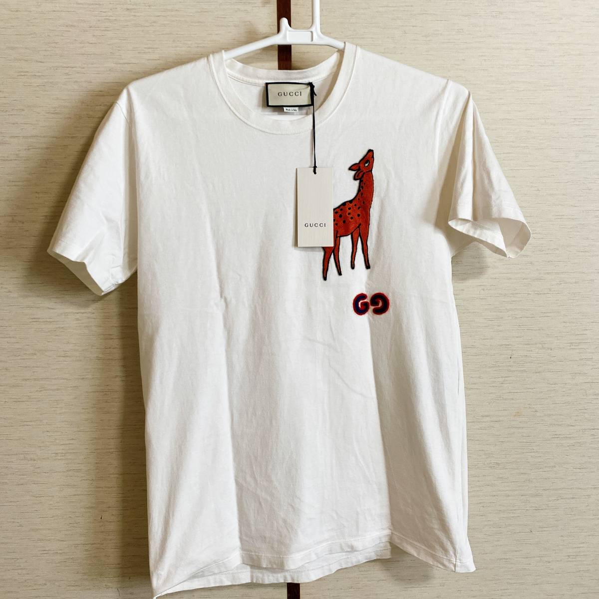 ☆1円～☆GUCCI グッチ 鹿 Tシャツ 白 シカ DEER ユニセックス 男女