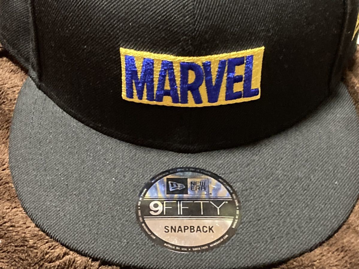 【定価5500円】完売品 新品 正規品 ウルヴァリン カラー MARVEL マーベル×ニューエラ コラボ スナップバック キャップ 限定 漫画 9FIFTY c_画像2