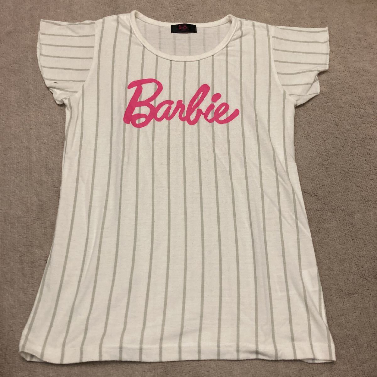 Barbie　バービー　女の子　Tシャツ　ストライプ160㎝