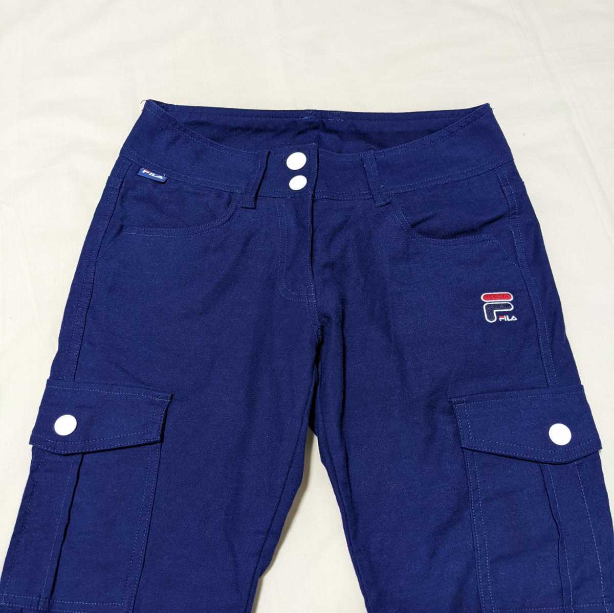 +AI15 FILA GOLF filler Golf женский S брюки брюки слаксы темно-синий темно-синий Golf одежда 