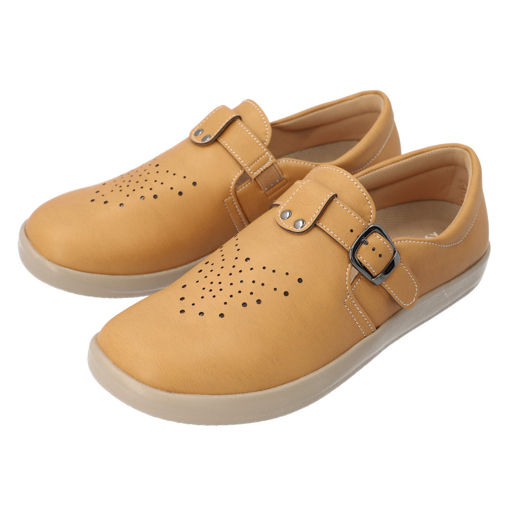 * Camel * 24.5cm lady's shoes mail order casual wide width fatigue difficult easy ..... shoes adjustment possibility belt adjustment 4E fatigue reduction 